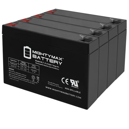 6V 7Ah SLA Replacement Battery for Mini Cooper S Porsche 918 Spyder - 4PK -  MIGHTY MAX BATTERY, MAX3962227